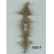 Antique Brass Key Plate – Solid Cast Brass (SKU 10017)