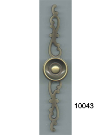Brass Back Plate with Knob (SKU 10043)