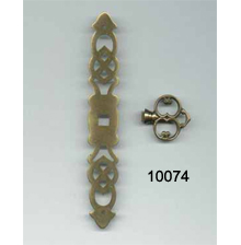 Brass Back Plate with Key Pull (SKU 10074)