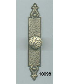 Brass Back Plate with Knob (SKU 10098)