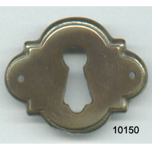Antique Brass Key Plate – Solid Cast Brass (SKU 10150)