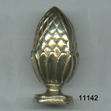 Solid Cast Brass Finial 11142 – Antique Brass