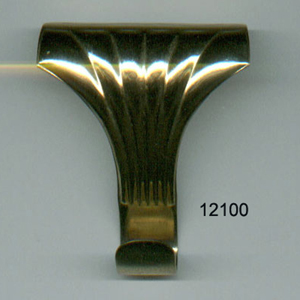 Brass Victorian Molding Hook (SKU 12100)