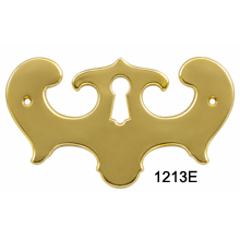 Polished Brass Keyhole Escutcheon Plate – SKU 1213E