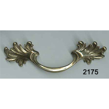 French Pull, Antique Brass, 5-Inch Bore – SKU 2175
