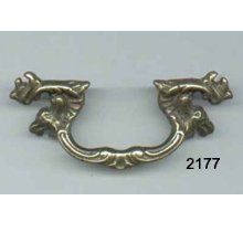 French Pull in Antique Brass – SKU 2177