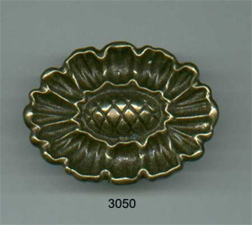 Oval Brass Knob (SKU 3050)