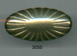 Oval Brass Knob (SKU 3055)