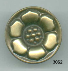 Brass Knob with Back Plate (SKU 3062)