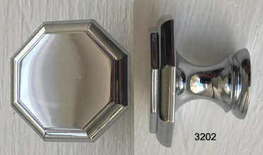 Brass & Chrome Plated Knob (SKU 3202)