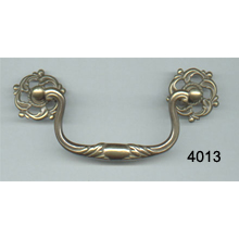Brass Chippendale Bail with Rosettes (SKU 4013)