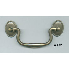 Brass Chippendale Bail with Rosettes (SKU 4082)
