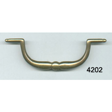 Queen Anne Bail Pull – Solid Cast Brass