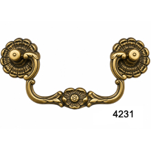 Solid Brass Bail Pull – 3 1/2″ Bore – SKU 4231
