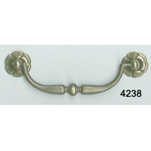 7-Inch Antique Brass Bail Pull – SKU 4238