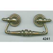 Antique Brass Bail Pull – 1 3/8″ Bore – SKU 4241