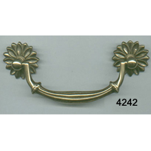 4 Inch Brass Bail Pull – Antique Brass – SKU 4242