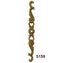 9-Inch Antique Brass Back Plate – Solid Cast Brass (SKU 5159)