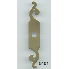 Stamped Brass Back Plate – Antique Brass – SKU 5401