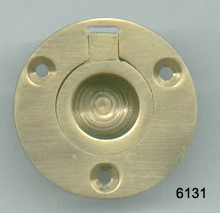 Solid Brass Campaign Finger Pull – 1½” Recessed Mount