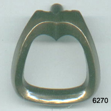 Single Hole Furniture Pull – Antique Brass – SKU 6270