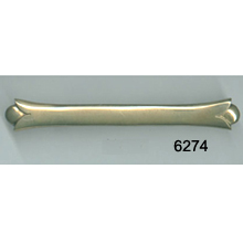 4 Inch Polished Brass Pull – SKU 6274