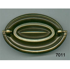 Hepplewhite Pull – Sheridan Pull – Oval Back Plate with Bail (SKU 7011)