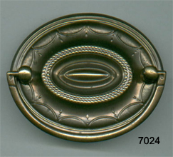 Hepplewhite Pull – Sheridan Pull – Oval Back Plate with Bail (SKU 7024)
