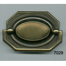 Hepplewhite Sheridan Antique Brass Oval Bail Pull – SKU 7029