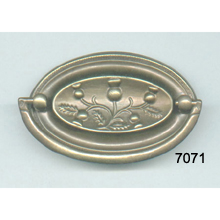 Hepplewhite Pull – Sheridan Pull – Oval Back Plate with Bail (SKU 7071)