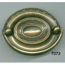 Hepplewhite Sheridan Oval Back Plate with Bail – SKU 7072