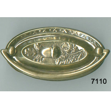 Hepplewhite Oval Back Plate with Bail – SKU 7110