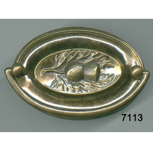 Oval Back Plate with Bail – Hepplewhite / Sheridan Pull