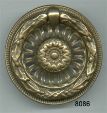 Round Back Plate with Ring Pull (Center Bore) (SKU 8086)