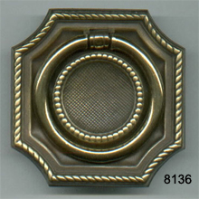 Octagon Back Plate with Ring Pull (SKU 8136)