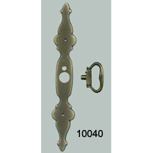 Brass Back Plate with Center Key Pull – SKU 10040