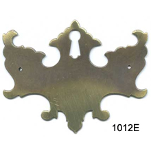 Antique Brass Keyhole Escutcheon Plate – SKU 1012E