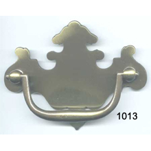 Brass Back Plate with Bail – Chippendale Furniture Hardware
