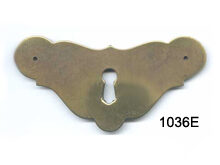 Antique brass escutcheon SKU 1036E