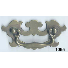 Back Plate with Bail – Antique Brass – SKU 1065