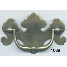 Antique Brass Back Plate with Bail – SKU 1089