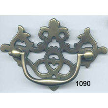 Brass Back Plate with Bail – Solid Cast Brass | SKU 1090