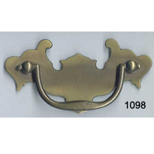 Cast Brass Back Plate with Bail – Chippendale Style – SKU 1038