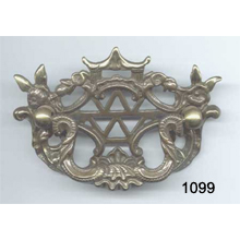 Brass Back Plate with Bail (SKU 1099)