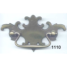 Antique Brass Back Plate with Bail – SKU 1110