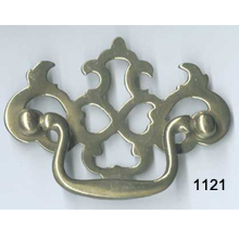 Brass Back Plate with Bail – SKU 1121