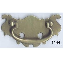 Back Plate with Bail – Antique Brass – SKU 1144
