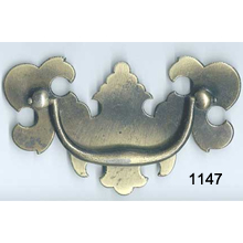 Brass Plated Steel Back Plate with Bail – Item 1147