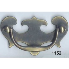 Antique Brass Back Plate with Bail – SKU 1152
