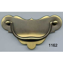 Antique Brass Back Plate with Bail – Wrought Brass – SKU 1162